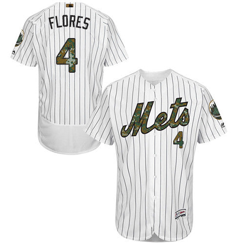 Wilmer Flores New York Mets white jersey