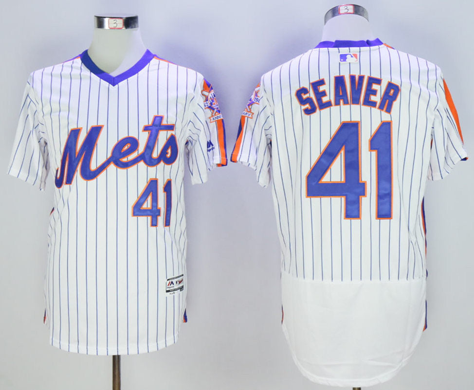 Tom Seaver New York Mets white Throwback jersey