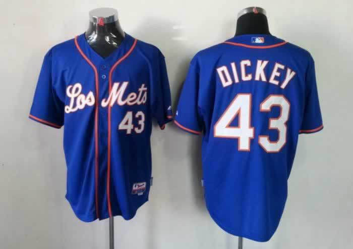 Dickey New York Mets blue jersey