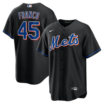 John Franco New York Mets black Alternate jersey