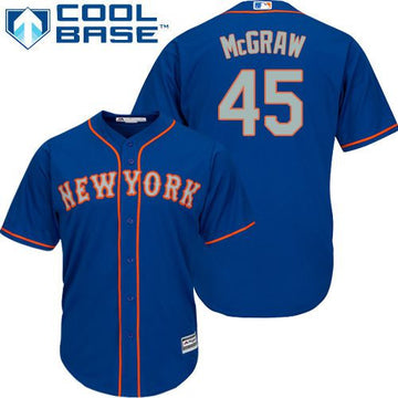 Tug McGraw New York Mets blue Alternate jersey