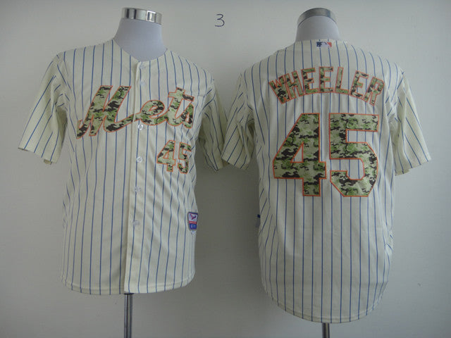 Wheeler New York Mets cream Camo jersey