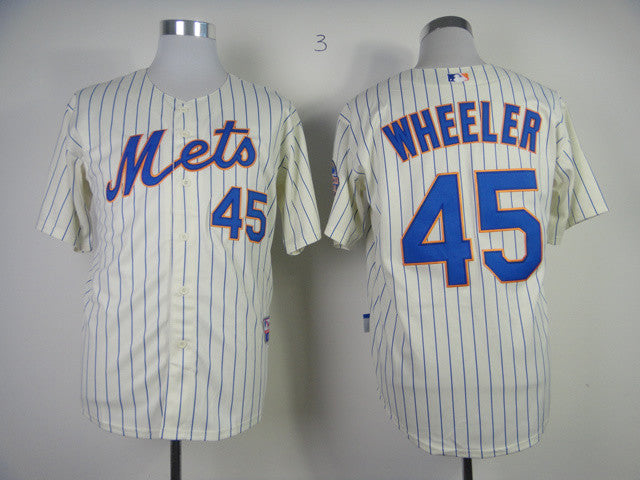 Wheeler New York Mets cream jersey