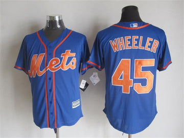 Zack Wheeler New York Mets blue jersey