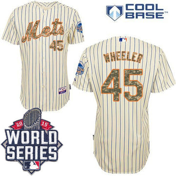 Zack Wheeler New York Mets cream jersey