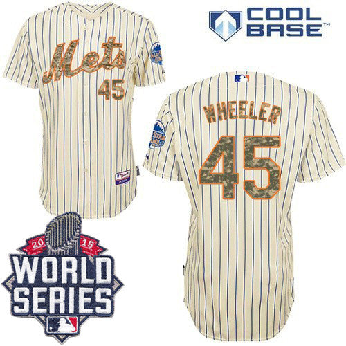 Zack Wheeler New York Mets cream jersey