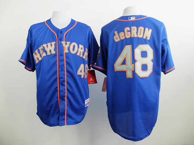 Jacob deGrom New York Mets blue Road jersey