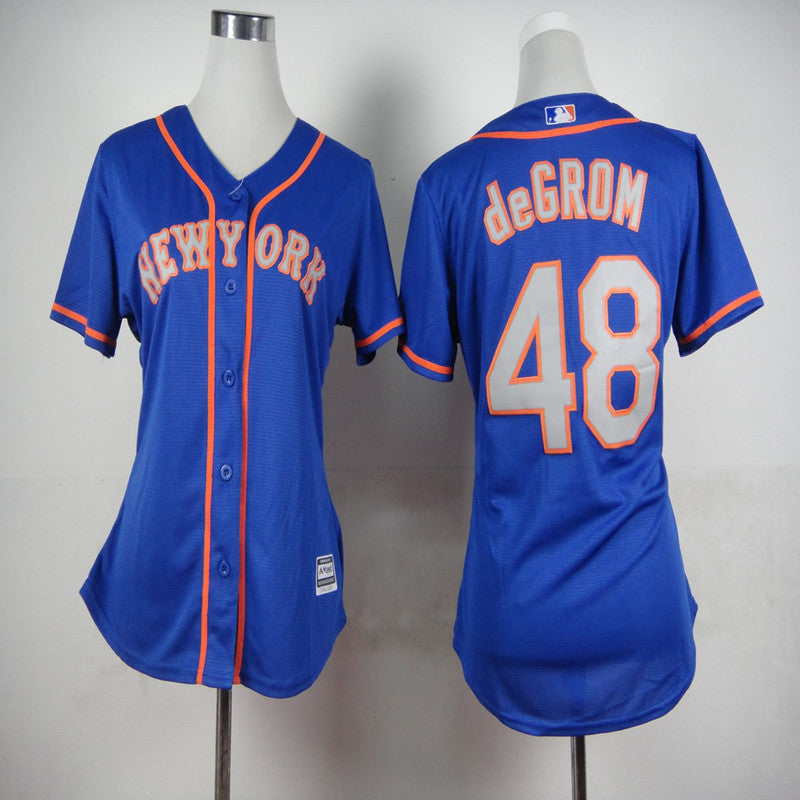 Jacob deGrom New York Mets blue Road jersey