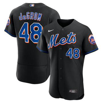 Jacob deGrom New York Mets black Alternate jersey