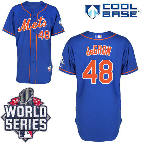Jacob DeGrom New York Mets blue Alternate jersey