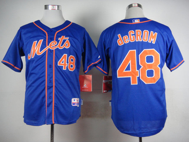 Jacob DeGrom New York Mets blue jersey