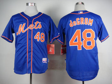 Jacob DeGrom New York Mets blue jersey