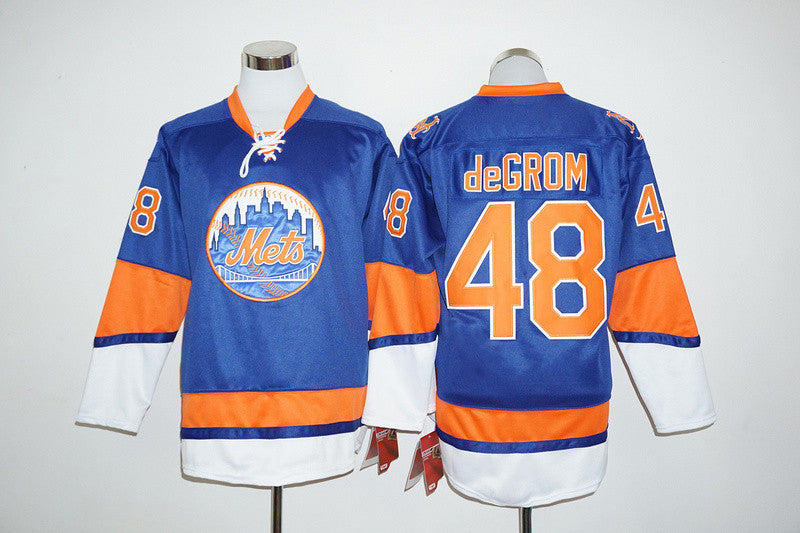 Jacob deGrom New York Mets blue jersey