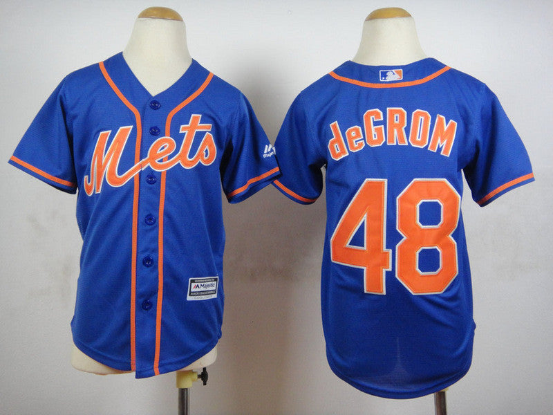 Jacob deGrom New York Mets blue jersey