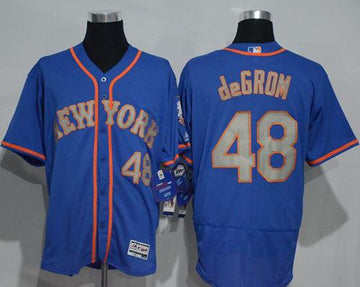 Jacob DeGrom New York Mets blue Authentic jersey
