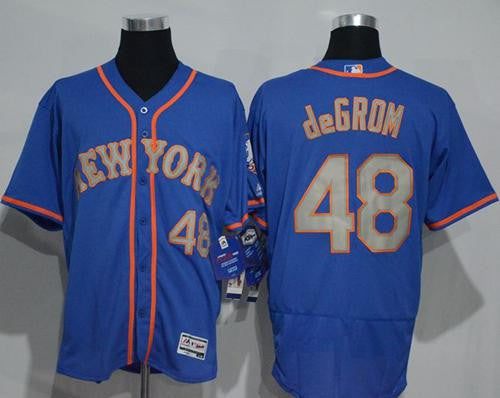 Jacob DeGrom New York Mets blue Authentic jersey