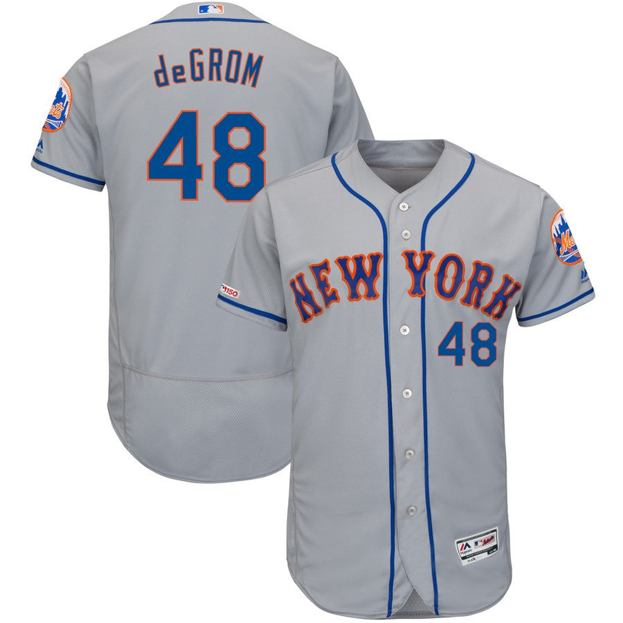 Jacob deGrom New York Mets gray jersey