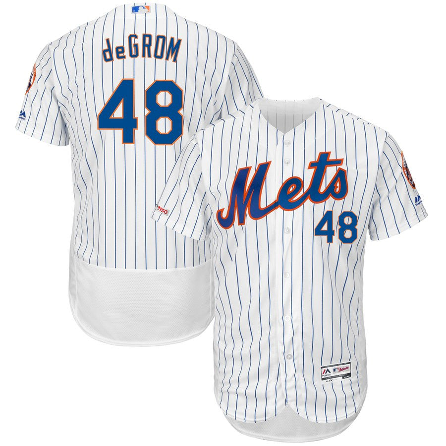 Jacob deGrom New York Mets white jersey