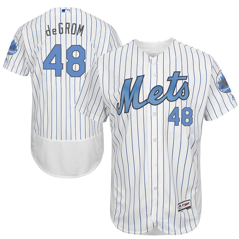 Jacob deGrom New York Mets white jersey