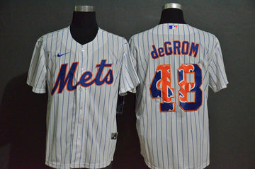 Jacob deGrom New York Mets white Fashion jersey