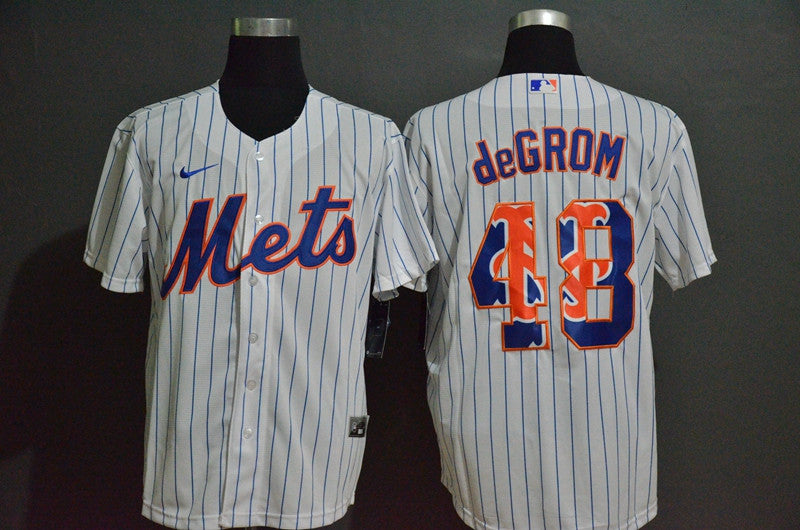 Jacob deGrom New York Mets white Fashion jersey