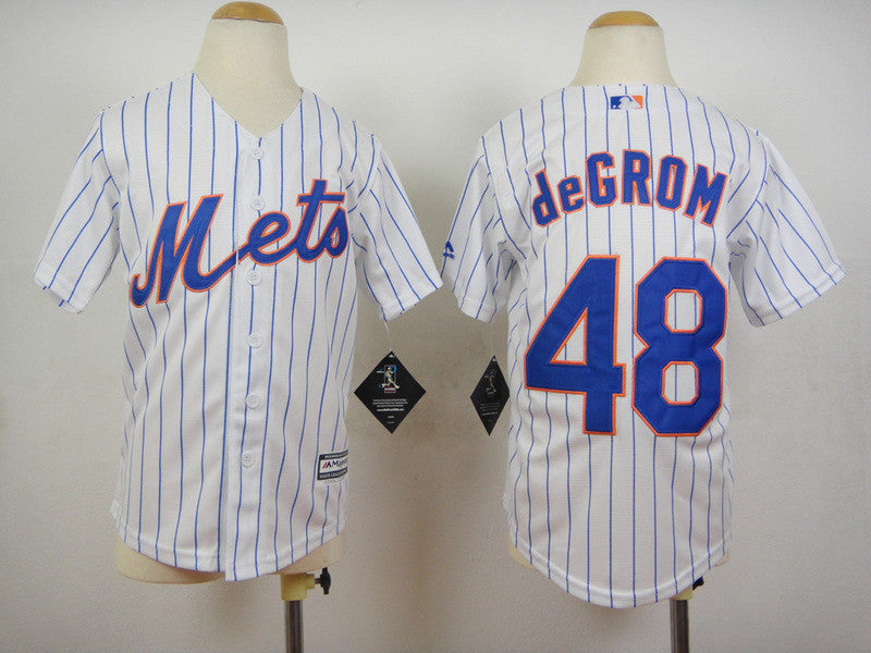 Jacob deGrom New York Mets white jersey