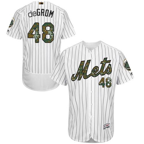 Jacob DeGrom New York Mets white Authentic jersey