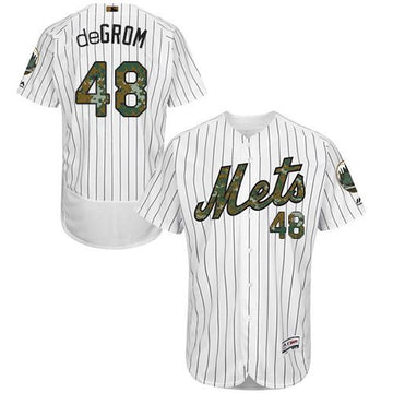 Jacob DeGrom New York Mets white Authentic jersey