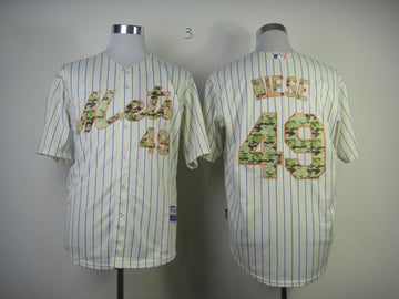 Niese New York Mets cream Camo jersey