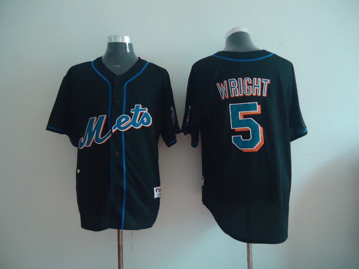 Wright New York Mets black Fashion jersey