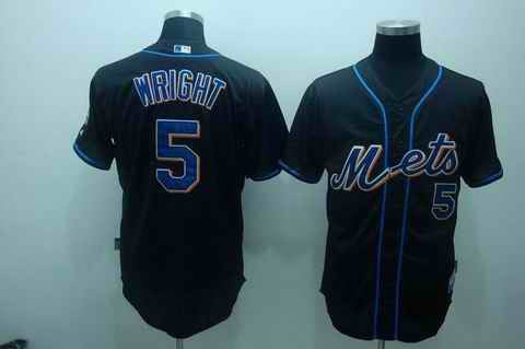 Wright New York Mets black jersey