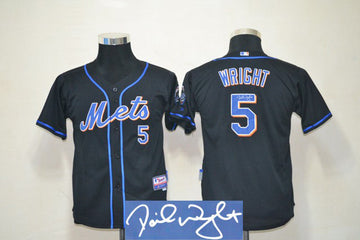 Wright New York Mets black jersey
