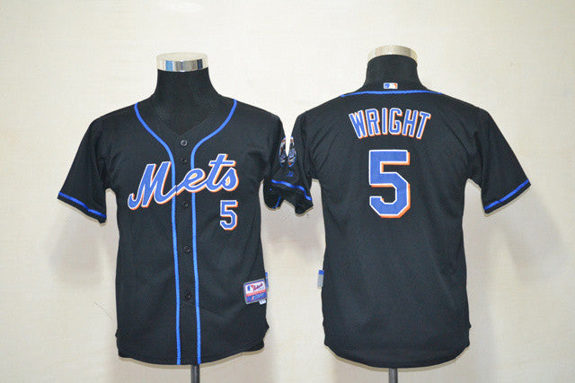 Wright New York Mets black jersey