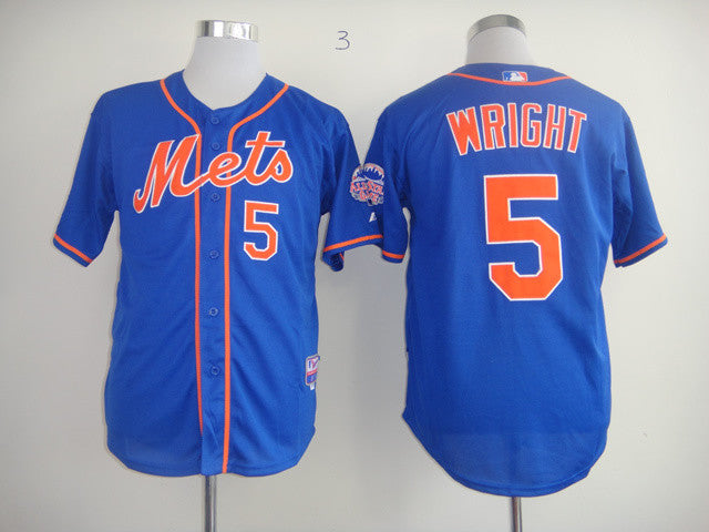Wright New York Mets blue jersey