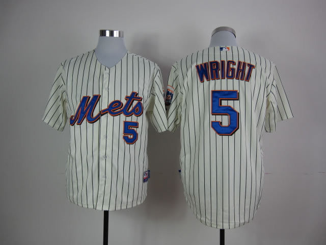 Wright New York Mets cream jersey