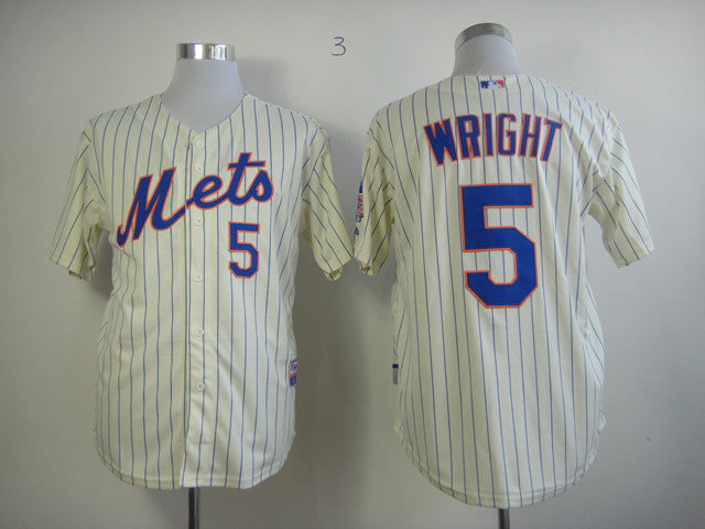 Wright New York Mets cream jersey