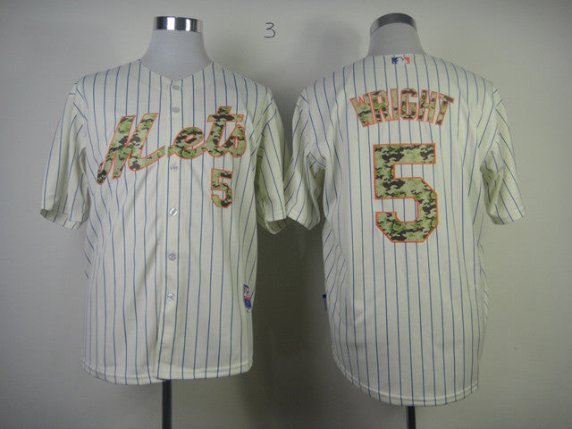 Wright New York Mets cream Camo jersey