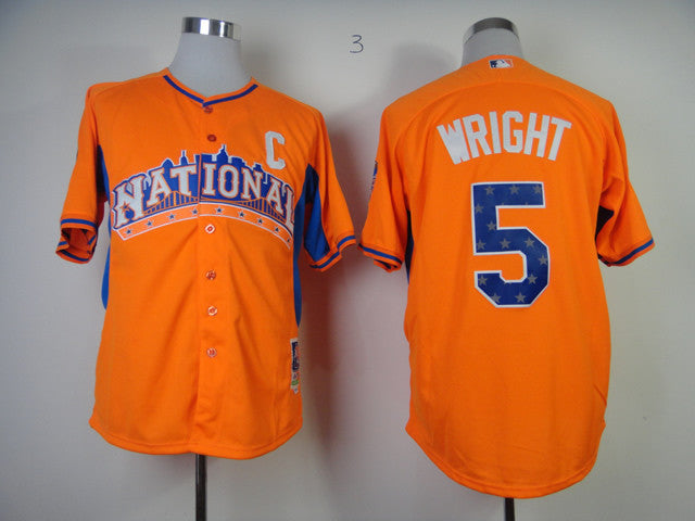 Wright New York Mets orange jersey