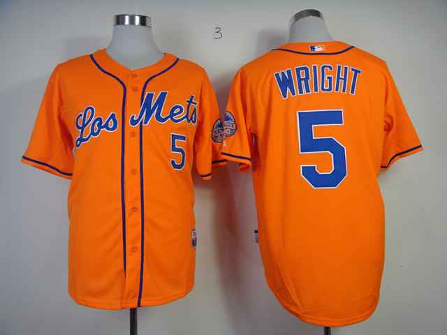 Wright New York Mets orange jersey