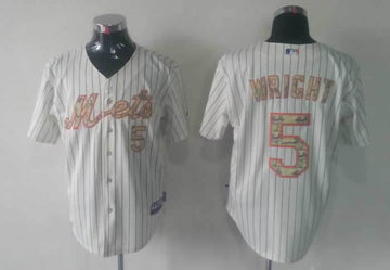 Wright White New York Mets camo Camo jersey