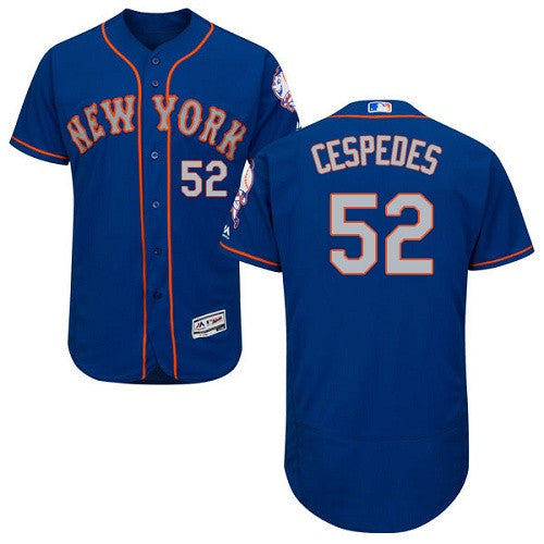 Yoenis Cespedes New York Mets blue Alternate jersey