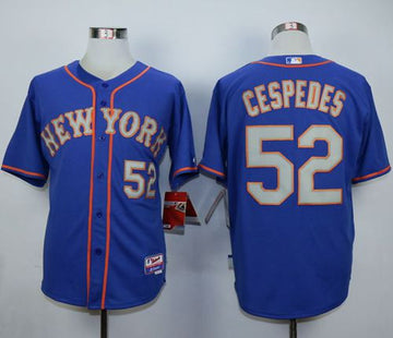 Yoenis Cespedes New York Mets blue Alternate jersey