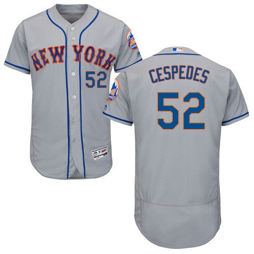 Yoenis Cespedes New York Mets gray jersey