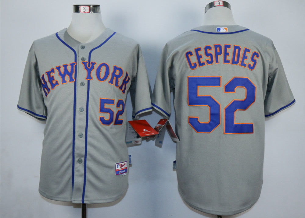 Yoenis Cespedes New York Mets grey jersey