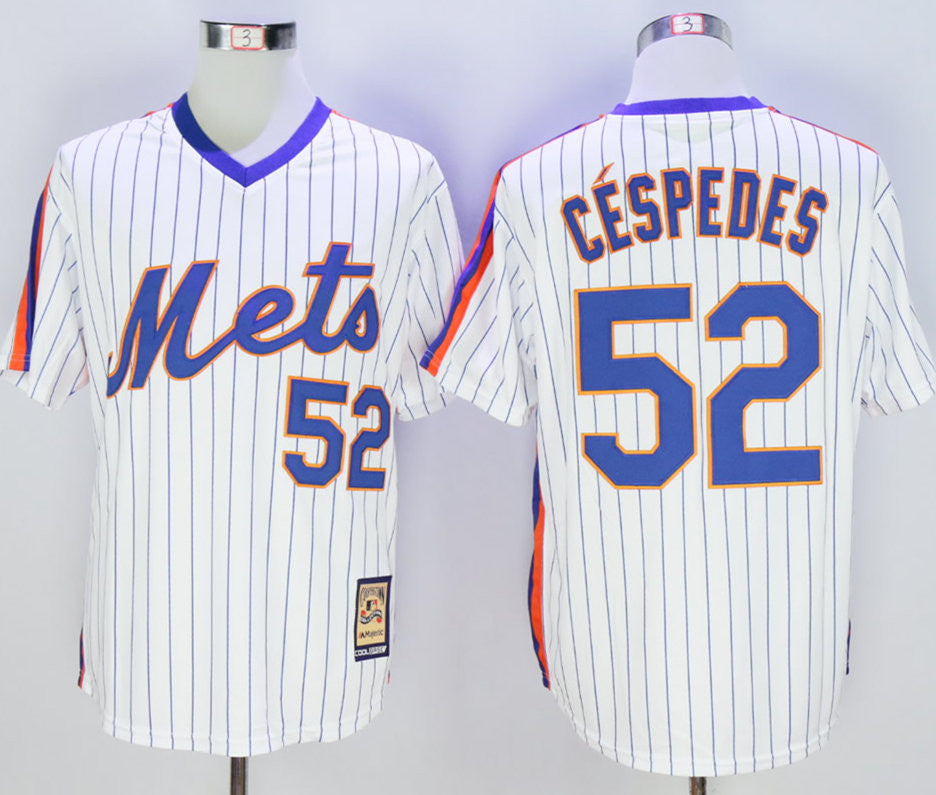 Yoenis Cespedes New York Mets white Cooperstown jersey