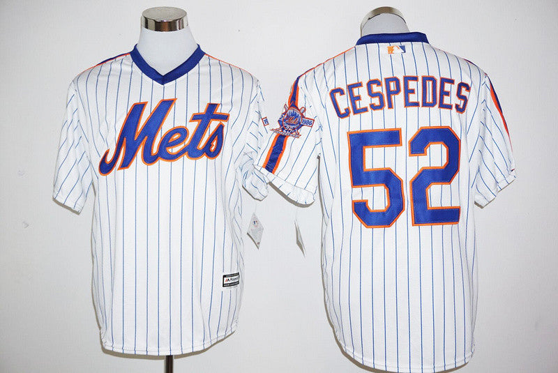 Yoenis Cespedes New York Mets white Cooperstown jersey