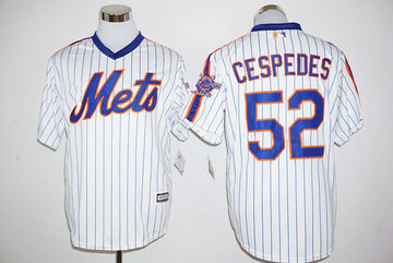 Yoenis Cespedes New York Mets white Cooperstown jersey
