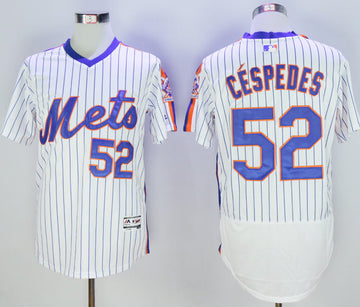 Yoenis Cespedes New York Mets white Throwback jersey