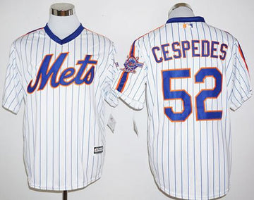 Yoenis Cespedes New York Mets white Cooperstown jersey