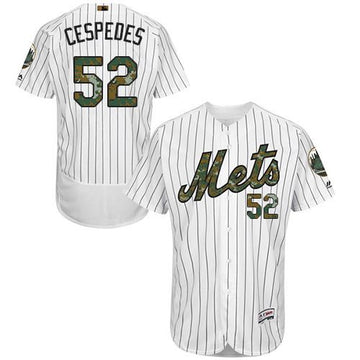 Yoenis Cespedes New York Mets white Authentic jersey